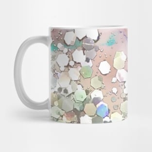 Pastel alcohol ink Holographic Glitter Mug